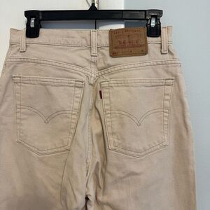 Vintage Levi’s 551 Jeans. 1997. Beige